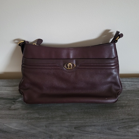 Vintage Etienne Aigner Leather Shoulder Bag 80s/90s - Picture 1 of 12
